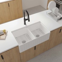 Farmhouse Fireclay Kitchen Sink (33x18&quot;) - $376.99