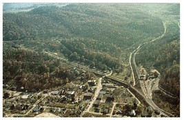 Aerial View Cumberland Gap Tennessee from Pinnacle Mountain Postcard - £5.35 GBP