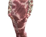 Honeyme tie dye with floral accent lounge set size S - $54.45