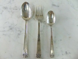 Vintage Tuttle Sterling Silver Trianon 3pc Place Setting - £311.61 GBP