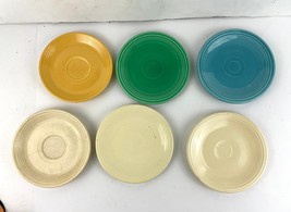 VTG Lot of 6 Fiesta Ware Saucer Bread Butter Plates HLC Homer Laughlin U... - $41.39