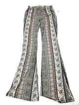Womens Rainbow Pajama Pants Size S Wide Leg Casual Lounge Bottoms Sleepwear - $8.95