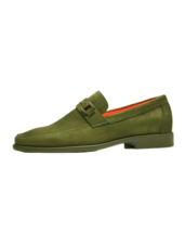 Men's TAYNO Shoes Soft Micro Suede Slip-on Loafer THE CAPRIO S Lime Green image 6