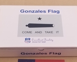 Gonzales Come And Take It 3&#39;x5&#39; Sewn Flag Rough Tex Hemp in Collectors G... - $50.00