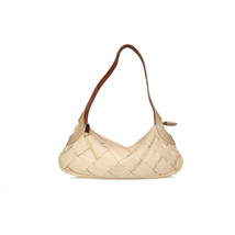 ESCADA Handbag Tan Woven Lambskin Leather Shoulder Purse *PRIMO* - £336.20 GBP