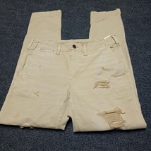 American Eagle Pants Men 30x32  Brown Tan Slim Straight Casual Distresse... - £18.03 GBP