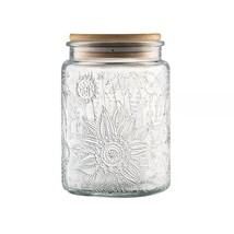 Vintage Glass Jar, 23.7 Fl Oz Airtight Glass Storage Jar With Bamboo Lid... - £14.90 GBP