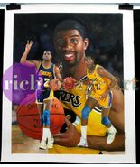 LA Lakers Earvin Magic Johnson Basketball Art Original Oil Painting on C... - $5,255.70 CAD