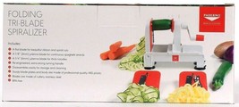 Paderno World Cuisine Folding Tri-Blade Spiralizer Disassembles For Easy... - £28.76 GBP