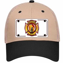 Firefighters Wife Novelty Khaki Mesh License Plate Hat - £23.31 GBP
