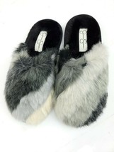Jessica Simpson Memory Foam Faux Fur Slip On Mule Slippers Size 37 US 6-6.5 - £11.15 GBP