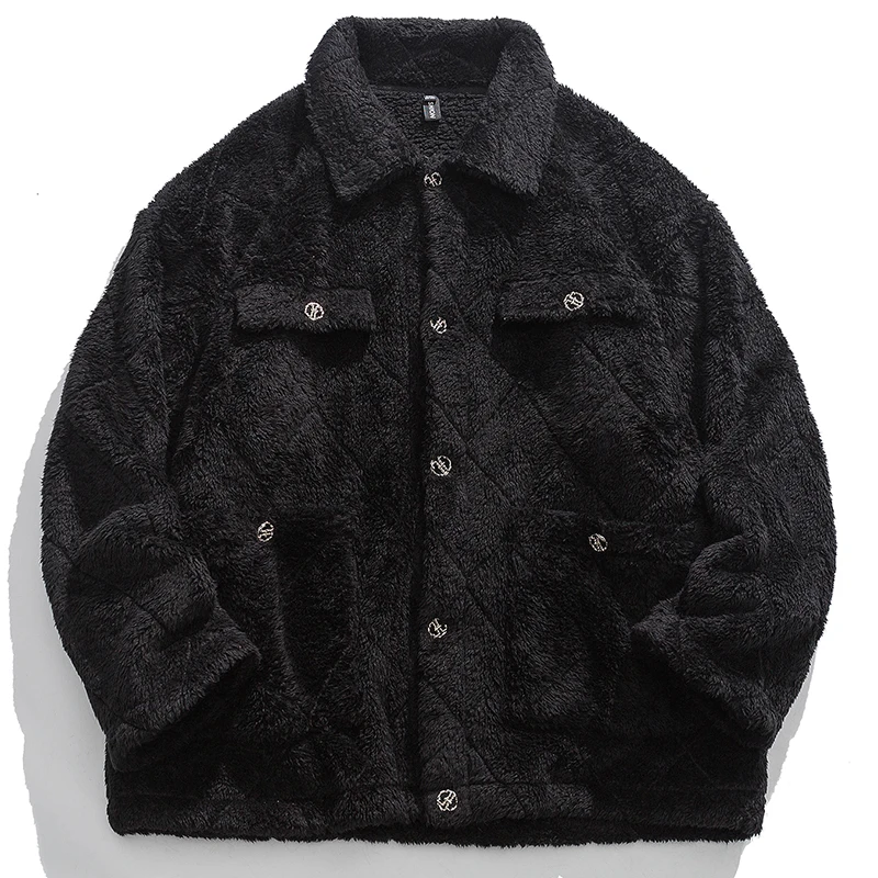  Cropped Sleeve Jacket Men And Women Soft Fleece Coat Fashion Korean Street Wind - £221.90 GBP