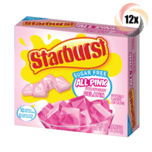 12x Packs Starburst All Pink Flavored Gelatin | .69oz | Fat &amp; Sugar Free - £25.95 GBP