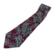 Stafford 100% Silk Paisley Purple Blue Tie USA - $165.01 MXN