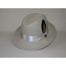 Men Bruno Capelo Hat Australian Wool Crushable Center Dent Florence FL523 Silver image 2
