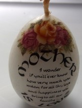 Vintage Mother Is Love Candle Egg - $3.99