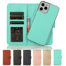 Leather wallet FLIP MAGNETIC BACK cover Case For iPhone 12 12Pro 12Max/12Mini - £47.85 GBP