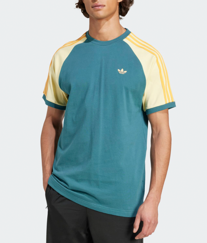 adidas Originals Cali Tee Men&#39;s Casual T-Shirts Lifestyle Sports AsiaFit... - $80.01