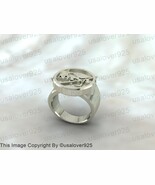Nasa Letter Sterling Silver Unisex Signet Ring Jewelry - $64.00