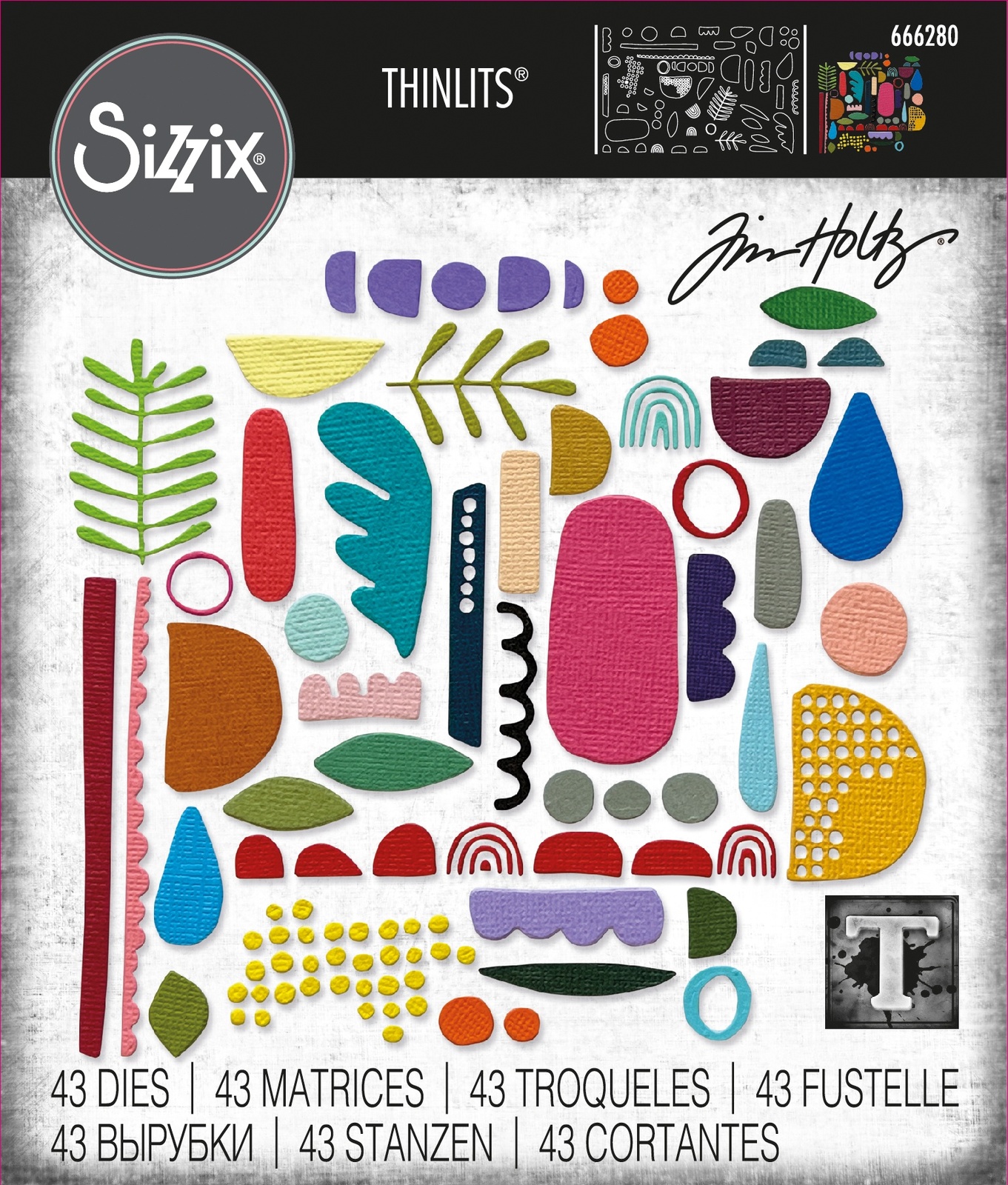 Primary image for Sizzix Thinlits Dies By Tim Holtz 43/Pkg-Abstract Elements