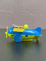 Tin &amp; Plastic Wind Up Turn Around Plane  Vintage Japan Read - £22.93 GBP