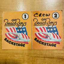 Pair Backstage Passes Beach Boys One Marked Crew - £19.74 GBP