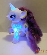 2014 Hasbro My Little Pony Cutie Mark Magic Glamour Glow 7&quot; Rarity Light Up - £11.49 GBP
