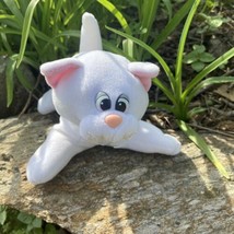 Pound Puppies Purries Purry Kitty Cat 9 Inch  White  Vintage Tonka - $9.90