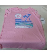 Hurley Pink with Palms Design Short Sleeve Shirt GIRLS SIZE XL NEW with ... - €8,62 EUR