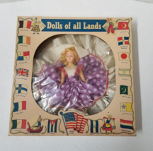 Dutch Doll Blinking Eyes Vintage A&amp;H Dolls of All Lands Polka Dot Dress - £8.65 GBP