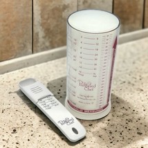 Pampered Chef Measure-All 2 Cup Wet/Dry #2225 + Adjustable Measuring Spoon VTG - £8.79 GBP