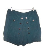 Beracha Green Western Skorts Shorts w/Indian Head Button Decoration Sz 5... - £21.51 GBP