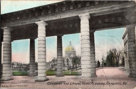 Vtg Postcard Colonade and Chapel, Naval Academy, Annapolis, MD - £5.33 GBP