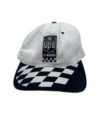 NASCAR UPS Hat Cap Black White Checker Adjustable Vintage Unisex Mens  - $19.79