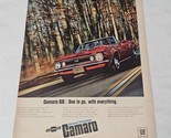 Camaro SS One to Go, with Everything Print Ad from Life Magazine March 3... - £6.34 GBP