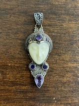 Sajen Sterling Silver Goddess Pendant With Amethyst - $122.50