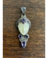 Sajen Sterling Silver Goddess Pendant With Amethyst - $168.07 CAD