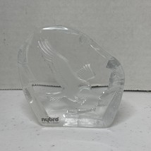 Nybro Swedish Glass Viking Ship Paperweight/sculpture/art Piece 6 Inches... - $22.00