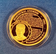 2018 USA History    &quot;JOHN F. KENNEDY&quot; Inaugural Address (1961) Bronze Medal - £14.78 GBP
