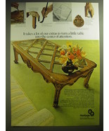 1974 Drexel Heritage Tour de France Coffee Table Advertisement - £14.55 GBP