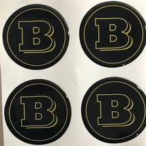 4X50 MM Silikone Stickers Brabus domed for wheel rim center caps - £10.22 GBP