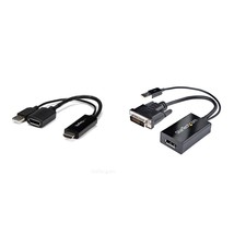 StarTech.com 4K 30Hz HDMI to DisplayPort Video Adapter w/ USB Power - 6 in - HDM - $70.01