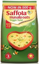 Saffola Masala Oats Veggie Twist, 500 gm (Free shipping world) - $26.77