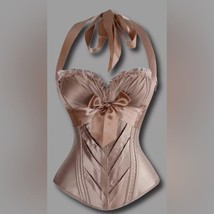 Charmian NWT Satin Bustier Corset w/Zipper - Champagne Rose *5XL - $27.09