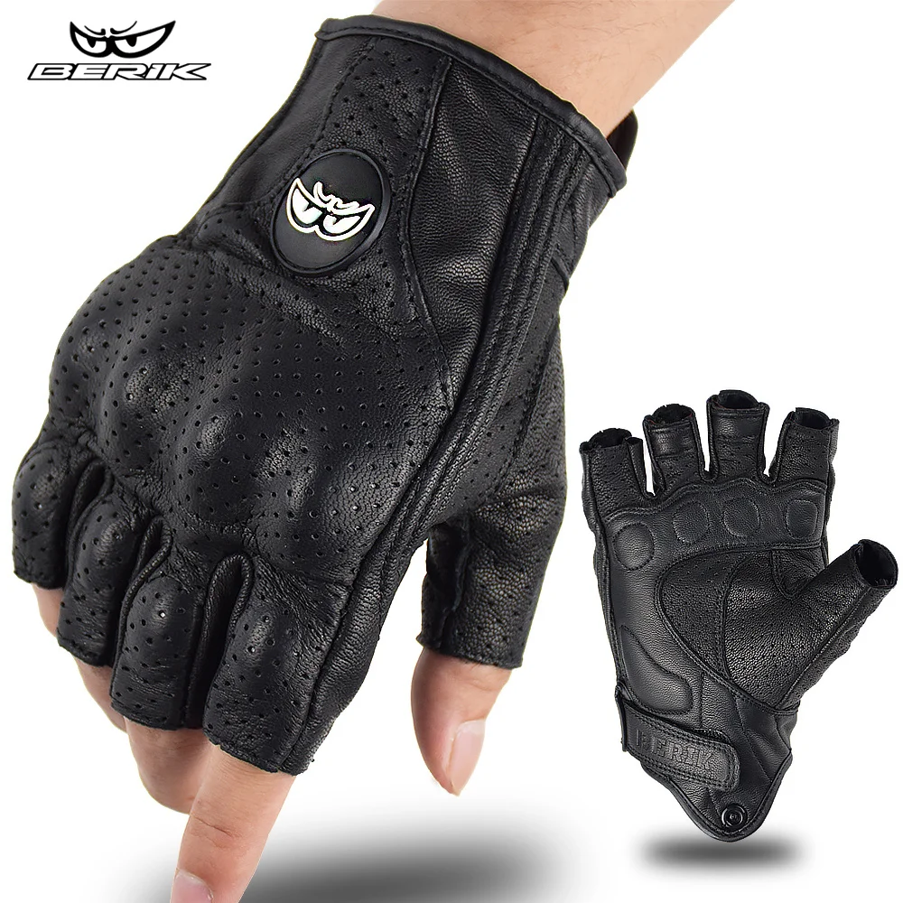 Motorcycle Half Finger Gloves Summer Men Women Mesh Motorbike Breathable Cycling - $40.52