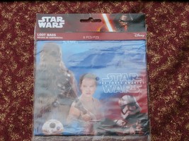 Star Wars the Force Awakens Party Supplies Loot Bags Treat Sacks Pack of 8 NEW - £6.12 GBP