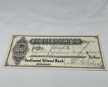 1909 Farmer&#39;s &amp; Merchant&#39;s Bank Check #20341 Continental National Bank  ... - $19.79