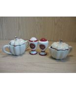 Home China Sugar &amp; Creamer, Salt &amp; Pepper Shaker Set Terracotta Home Co - $9.95