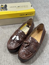 DEER STAGS Shoes Men&#39;s 9.5 M Brown Maple Herman Tassel Loafer Slip On Ca... - $29.69