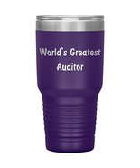 World&#39;s Greatest Auditor - 30oz Insulated Tumbler - Purple - £25.39 GBP